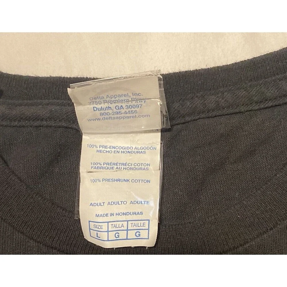 BLACK & WHITE I'M JUST HERE FOR THE FOOD MENS T-SHIRT SIZE LARGE GRAPHIC TEE FUN - Picture 6 of 13